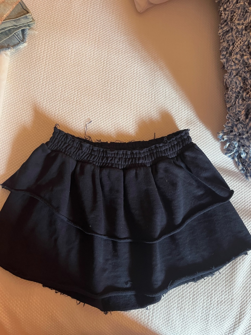 Vintage Havana Navy Tiered Ruffle Skirt - Girls